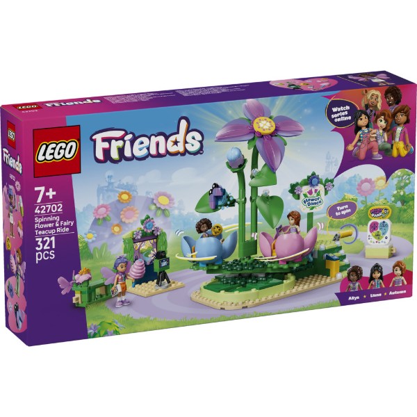 Фото - Конструктор LEGO  Friends Карусель із квітами й чашками та казкова фотобудка (42702)