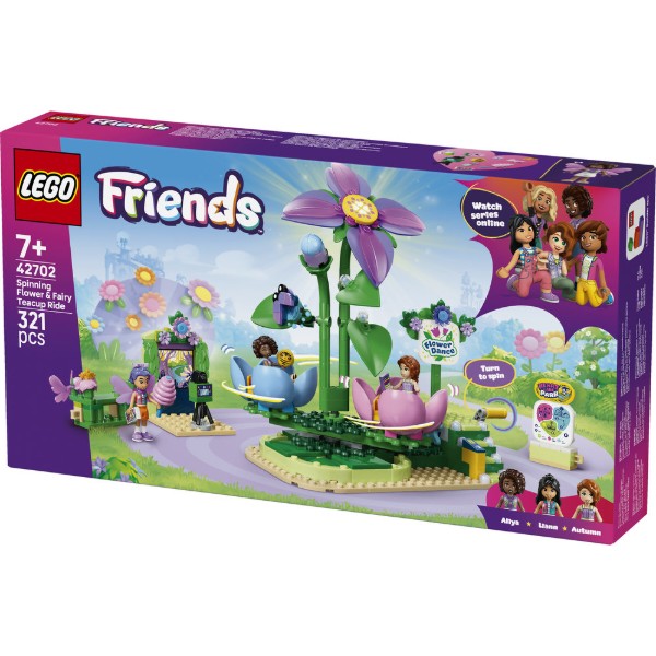 Фото - Конструктор LEGO  Friends Карусель із квітами й чашками та казкова фотобудка (42702)