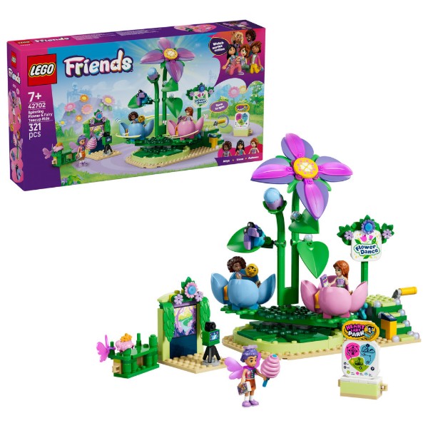 Фото - Конструктор LEGO  Friends Карусель із квітами й чашками та казкова фотобудка (42702)