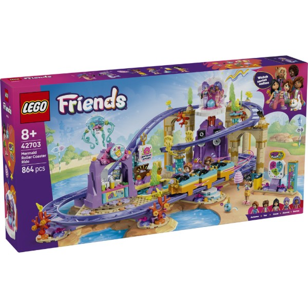 Фото - Конструктор LEGO  Friends Американські гірки з русалками (42703)