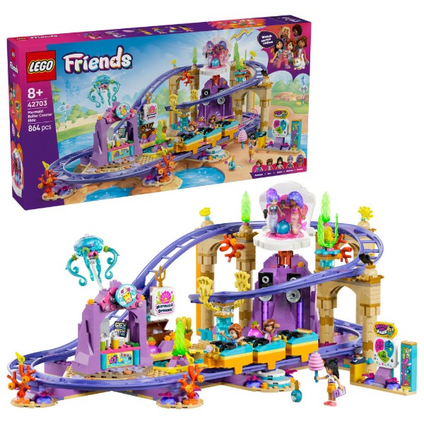 Фото - Конструктор LEGO  Friends Американські гірки з русалками (42703)