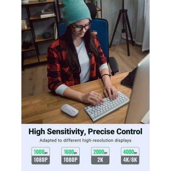 Фото - Миша бездротова UGREEN MU001 Green (90374)