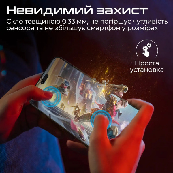 Фото - Захисне скло для смартфону Promate for iPhone 14 Pro Max (crystal-i14.promax)