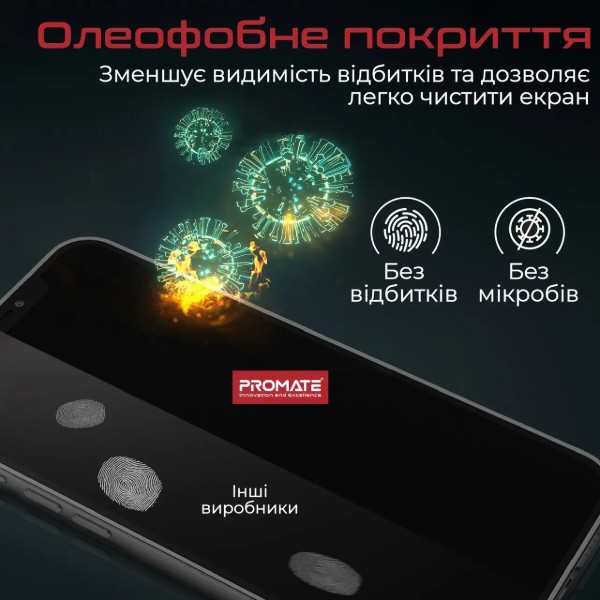 Фото - Захисне скло для смартфону Promate for iPhone 12 Pro Max (spartan.12max)