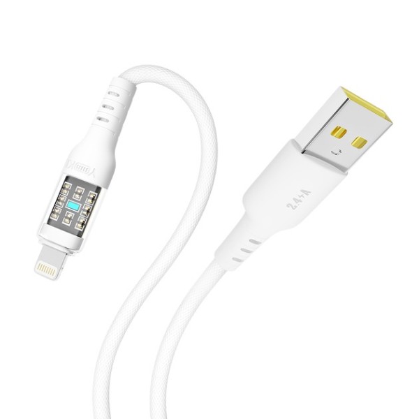 Фото - Кабель YOKI CYBER Lightning 2.4A 1.2m White (YK-CY23)