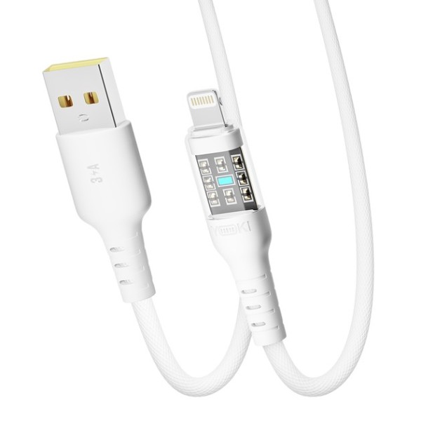 Фото - Кабель YOKI CYBER Lightning 2.4A 1.2m White (YK-CY23)