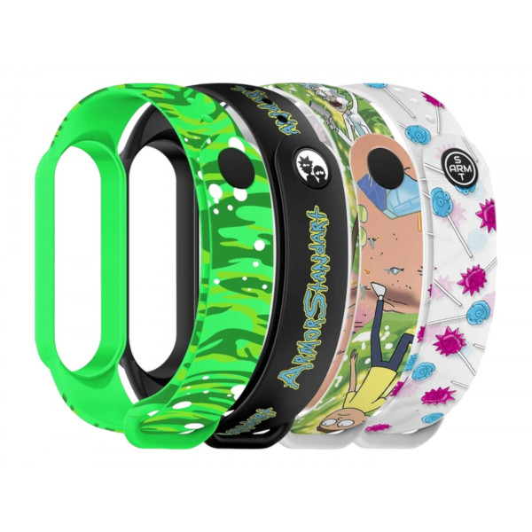 Фото - Ремінець для фітнес-браслету Armorstandart for Xiaomi Mi Band 7/6/5 RM New 4 шт. (ARM77067)