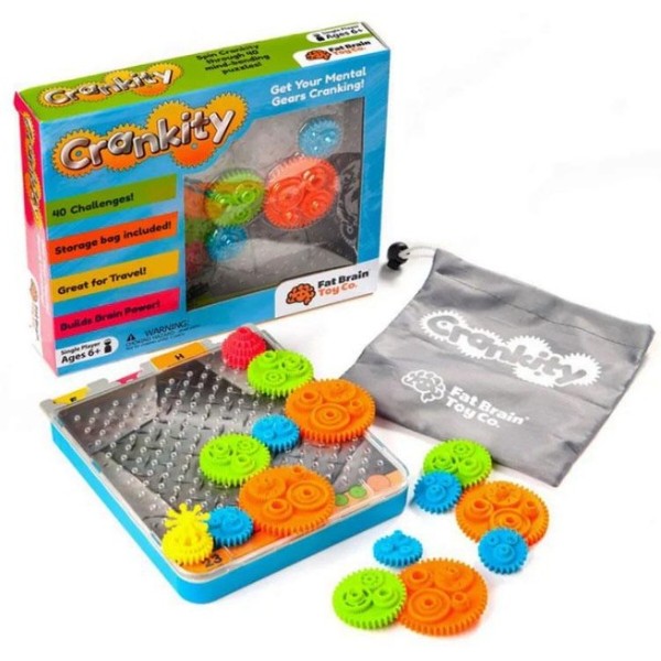 Фото - Головоломка Fat Brain Toys Crankity Разноцветные шестерни (F140ML)