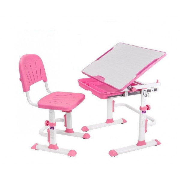 Фото - Комплект меблів шкільний 3 елементи FunDesk Piccolino III Pink