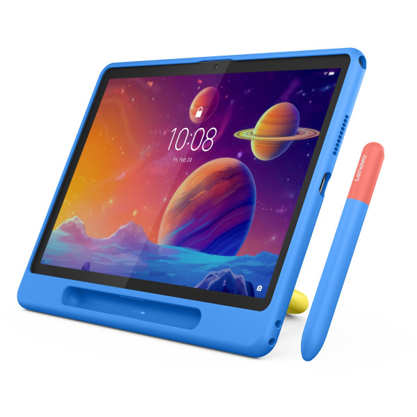 Фото - Планшет Lenovo Tab 4/128 LTE (ZAEJ0129UA) Luna Grey+Kids Bumper&Pen