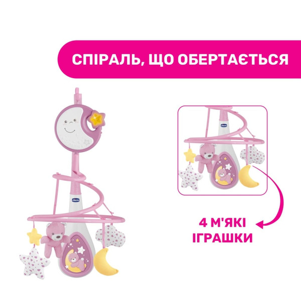 Фото - Мобиль музыкальный Chicco NEXT2DREAMS Pink (07627.10)