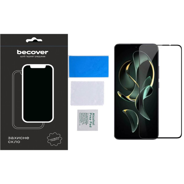Фото - Защитное стекло для смартфона BeCover Xiaomi 13T/13T Pro Black (710171)