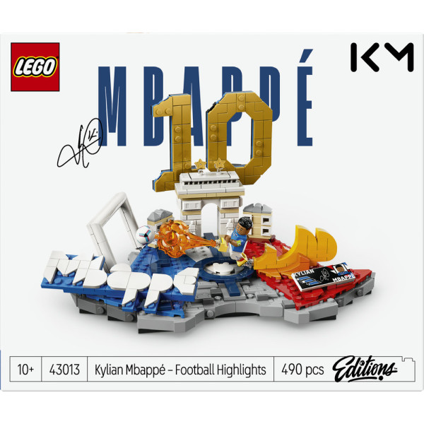 Фото - Конструктор LEGO Editions Football Килиан Мбаппе — лучшие моменты футбольных матчей (43013)