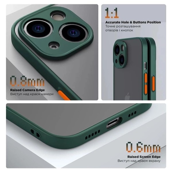 Фото - Чохол для смартфону Armorstandart Frosted Matte for Xiaomi Poco X6 Pro 5G Dark Green (ARM73372)