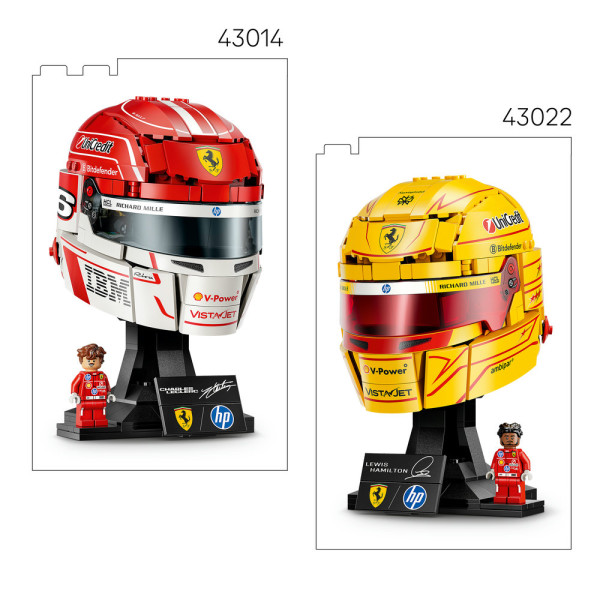 Фото - Конструктор LEGO Editions Formula 1 Шолом Шарля Леклера з команди Scuderia Ferrari HP (43014)
