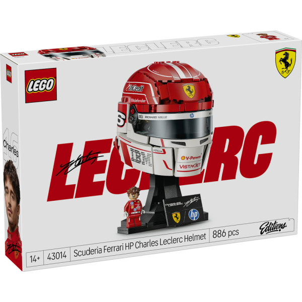 Фото - Конструктор LEGO Editions Formula 1 Шолом Шарля Леклера з команди Scuderia Ferrari HP (43014)