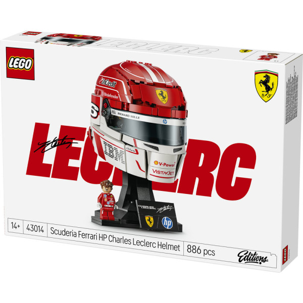 Фото - Конструктор LEGO Editions Formula 1 Шолом Шарля Леклера з команди Scuderia Ferrari HP (43014)