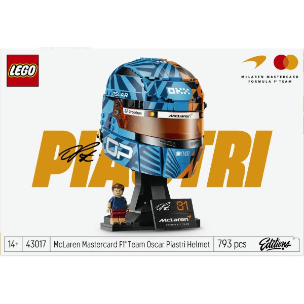 Фото - Конструктор LEGO Editions Formula 1 Шлем Оскара Пиастри из команды McLaren Mastercard F1® Team (43017)