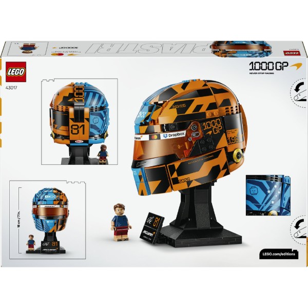 Фото - Конструктор LEGO Editions Formula 1 Шлем Оскара Пиастри из команды McLaren Mastercard F1® Team (43017)