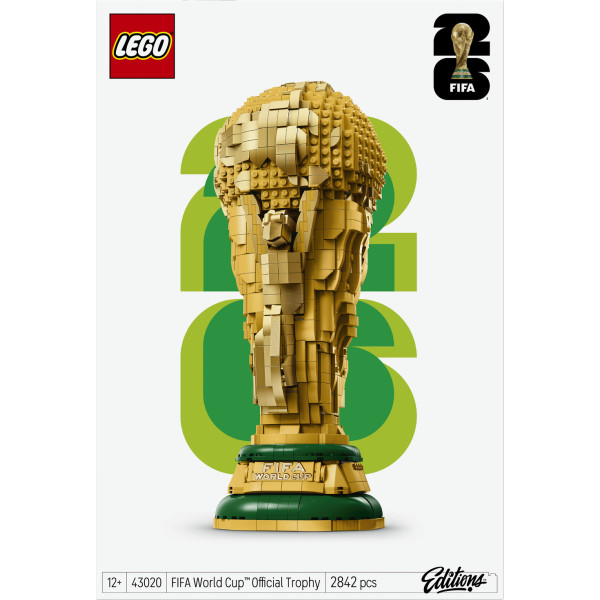 Фото - Конструктор LEGO Editions Football Офіційний трофей чемпіонату світу з футболу FIFA (43020)
