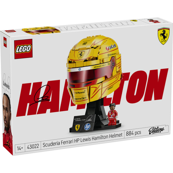 Фото - Конструктор LEGO Editions Formula 1 Шолом Льюїса Гамільтона з команди Scuderia Ferrari HP (43022)