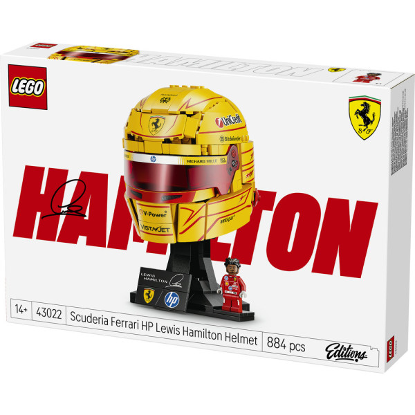 Фото - Конструктор LEGO Editions Formula 1 Шолом Льюїса Гамільтона з команди Scuderia Ferrari HP (43022)