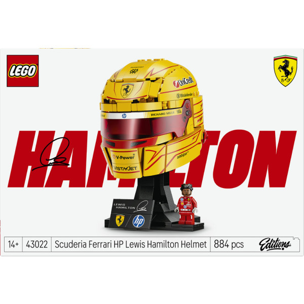 Фото - Конструктор LEGO Editions Formula 1 Шолом Льюїса Гамільтона з команди Scuderia Ferrari HP (43022)