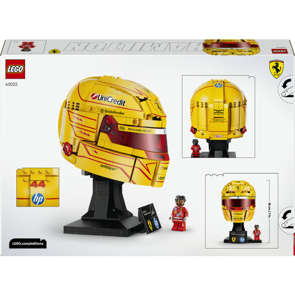 Фото - Конструктор LEGO Editions Formula 1 Шолом Льюїса Гамільтона з команди Scuderia Ferrari HP (43022)