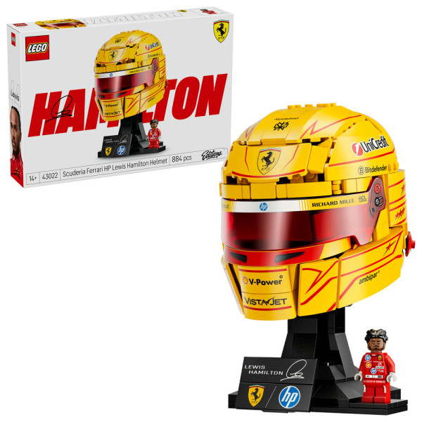 Фото - Конструктор LEGO Editions Formula 1 Шолом Льюїса Гамільтона з команди Scuderia Ferrari HP (43022)