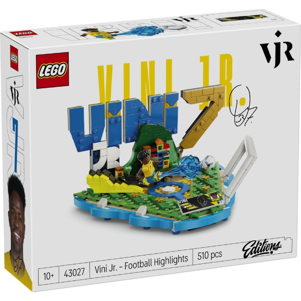 Фото - Конструктор LEGO Editions Football Винисиус Жуниор — лучшие моменты футбольных матчей (43027)