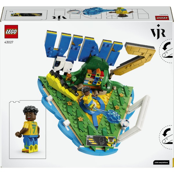 Фото - Конструктор LEGO Editions Football Винисиус Жуниор — лучшие моменты футбольных матчей (43027)