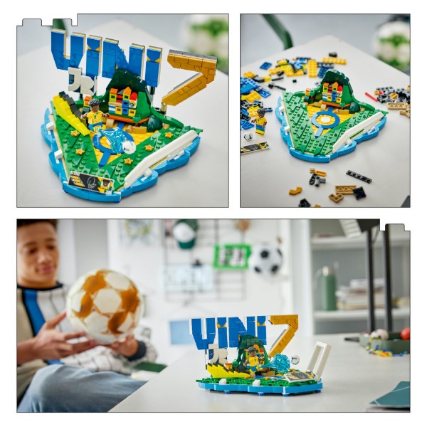 Фото - Конструктор LEGO Editions Football Винисиус Жуниор — лучшие моменты футбольных матчей (43027)