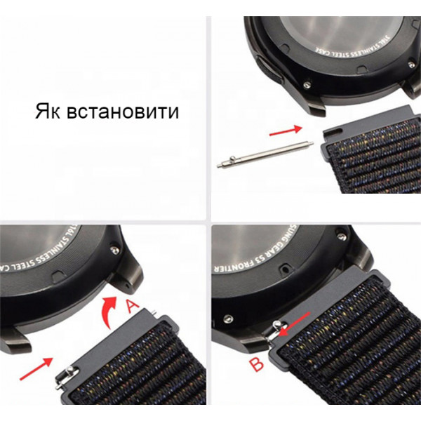 Фото - Ремінець для смарт-годинника BeCover Nylon Style for Xiaomi iMi KW66/Mi Watch Color/Haylou LS01/Watch S1 Active Blue-Green (705882)