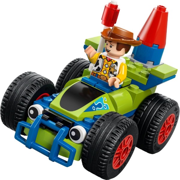 Фото - Конструктор LEGO Disney Pixar Святкування з Історії Іграшок: потяг і авто для перегонів (43264)