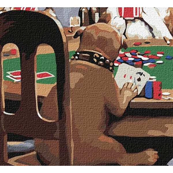 Фото - Картина по номерам Ideyka "Собаки играют в покер" 40x50см (KHO4327)