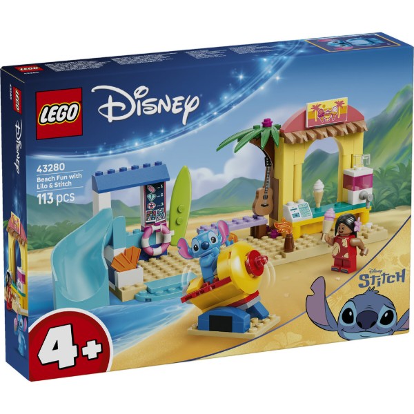 Фото - Конструктор LEGO  Disney Classic Веселощі на пляжі з Ліло і Стічем (43280)