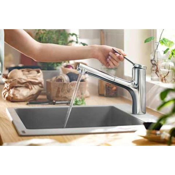 Фото - Мийка кухонна+змішувач Hansgrohe S520-F345 + Zesis M33 (43356800)