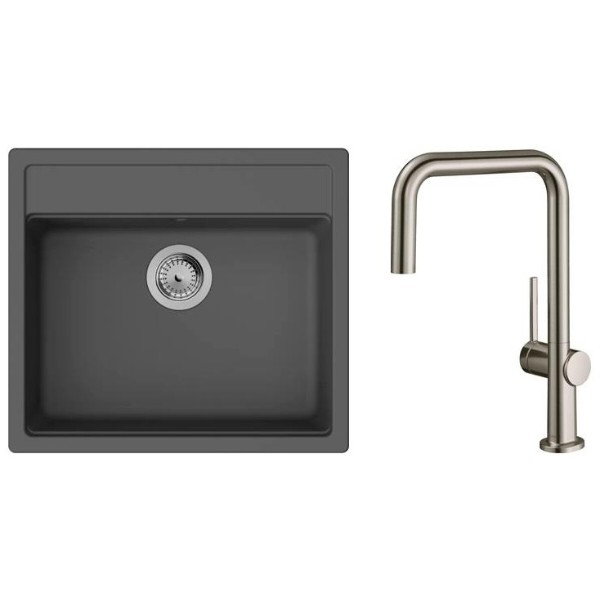 Фото - Мийка кухонна+змішувач Hansgrohe S520-F510 + Talis M54 (43359800) Фото - Мийка кухонна+змішувач Hansgrohe S520-F510 + Talis M54 (43359800)