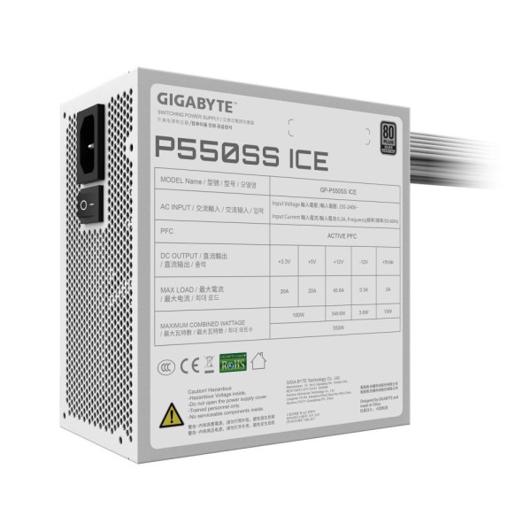 Фото - Блок питания для ПК Gigabyte 550W (GP-P550SS ICE)