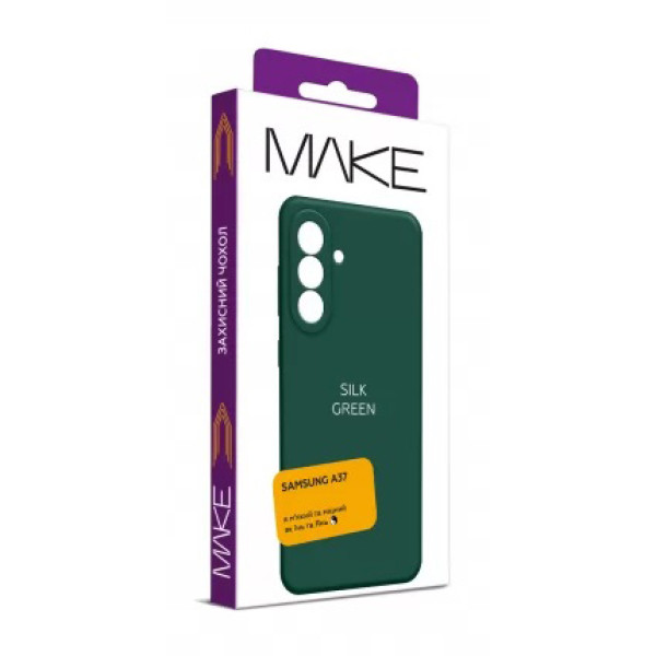 Фото - Чехол для смартфона MAKE Silk for Samsung A37, Green (MCK-SA37GN)