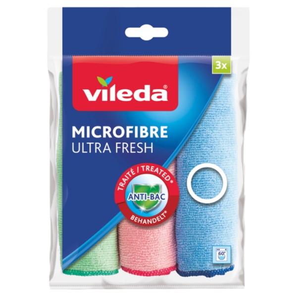 Фото - Серветка побутова Vileda Ultrafresh 3 шт. (4023103229273) Фото - Серветка побутова Vileda Ultrafresh 3 шт. (4023103229273)