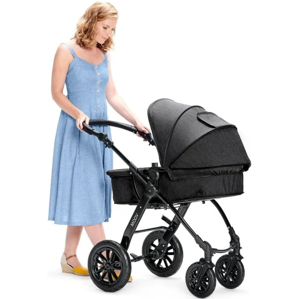 Фото - Коляска универсальная 3 в 1 Kinderkraft Moov Black (KKWMOOVBLK00NC)
