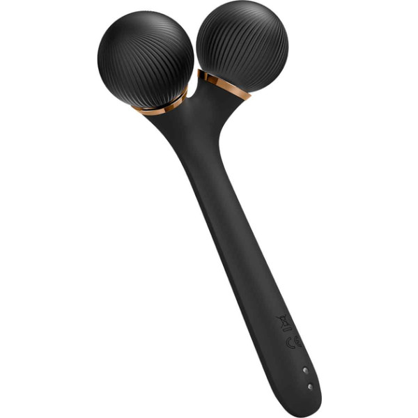 Фото - Електронний звуковий ролик для обличчя GESKE Sonic Facial Roller 4 в 1 сірий (GK000040GY01)