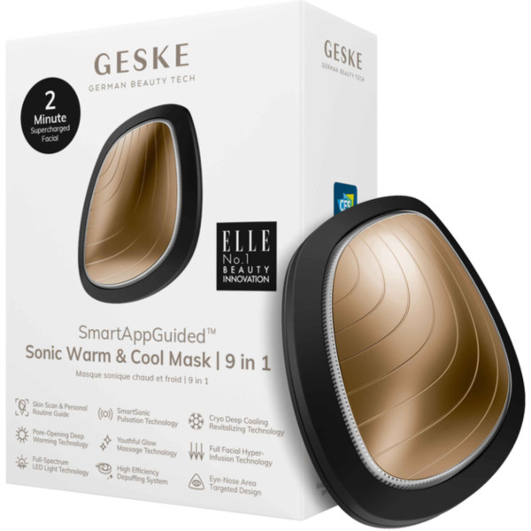 Фото - Звукова маска тепло та холод для обличчя GESKE Sonic Warm & Cool Mask 9 в 1 сірий (GK000002GY01)