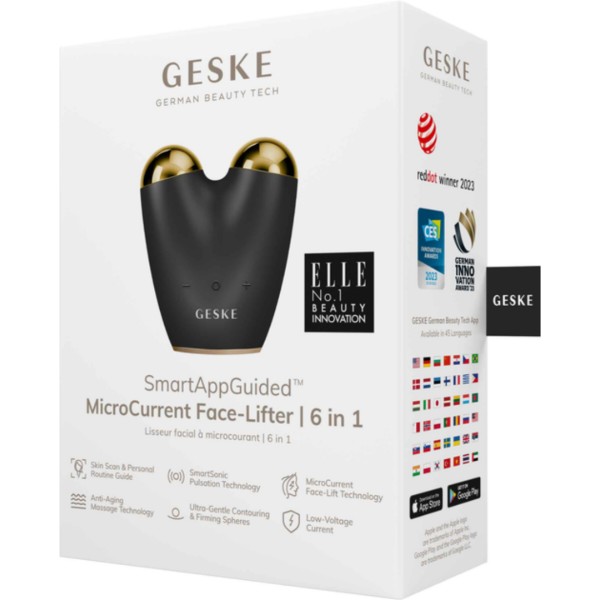 Фото - Мікрострумова ручка для підтяжки обличчя GESKE MicroCurrent Face-Lifter 6 в 1 сірий (GK000015GY01)
