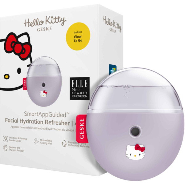 Фото - Електронний освіжувач для шкіри обличчя GESKE Facial Hydration Refresher 4 в 1 by Hello Kitty фіолетовий (HK000058PU01)