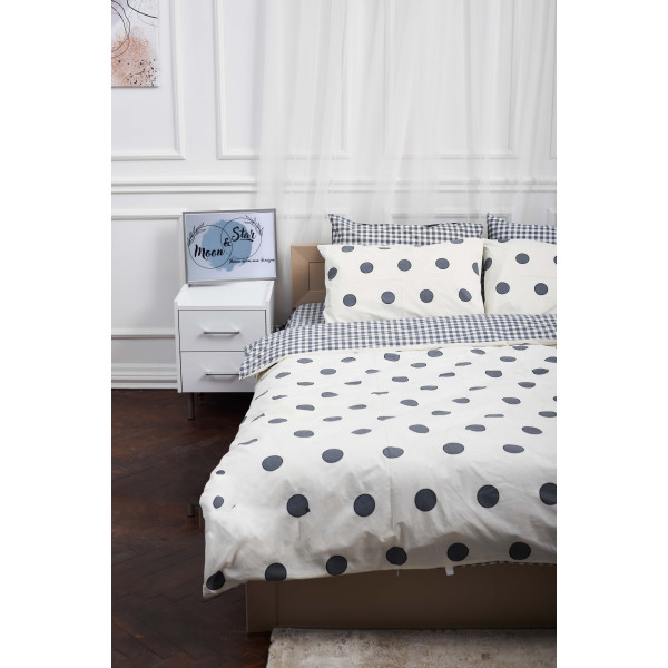 Фото - Комплект постільної білизни Moon&Star King Size 220x240 см нав. 2х40х60 Riccarda Ranforce Elite (MS-820000175)