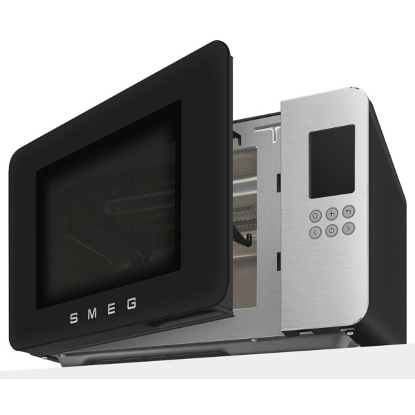 Фото - Микроволновая печь (СВЧ) Smeg MOC01BLMEU Matte Black