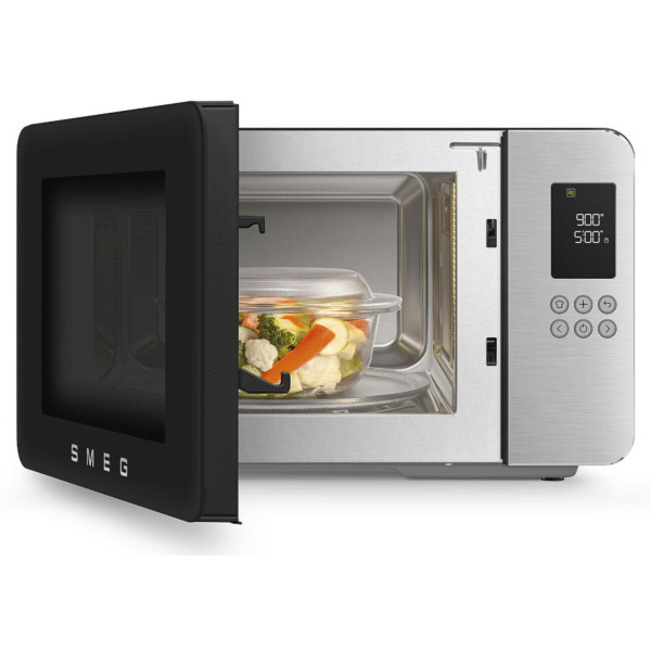 Фото - Микроволновая печь (СВЧ) Smeg MOC01BLMEU Matte Black