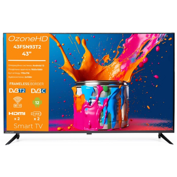 Фото - Телевизор Ozone 43FSN93T2 Фото - Телевизор Ozone 43FSN93T2
